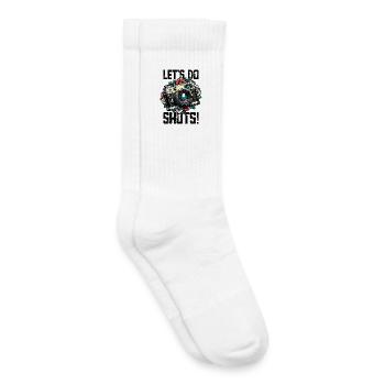 Let’s Do Shots Fotograf Kamera Spruch für - Kinder Tennissocken - Weiß - Rechts
