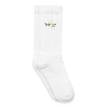 Anniversaire Légende rétro Né en 1975 - Chaussettes de tennis bio enfant - blanc - Droite
