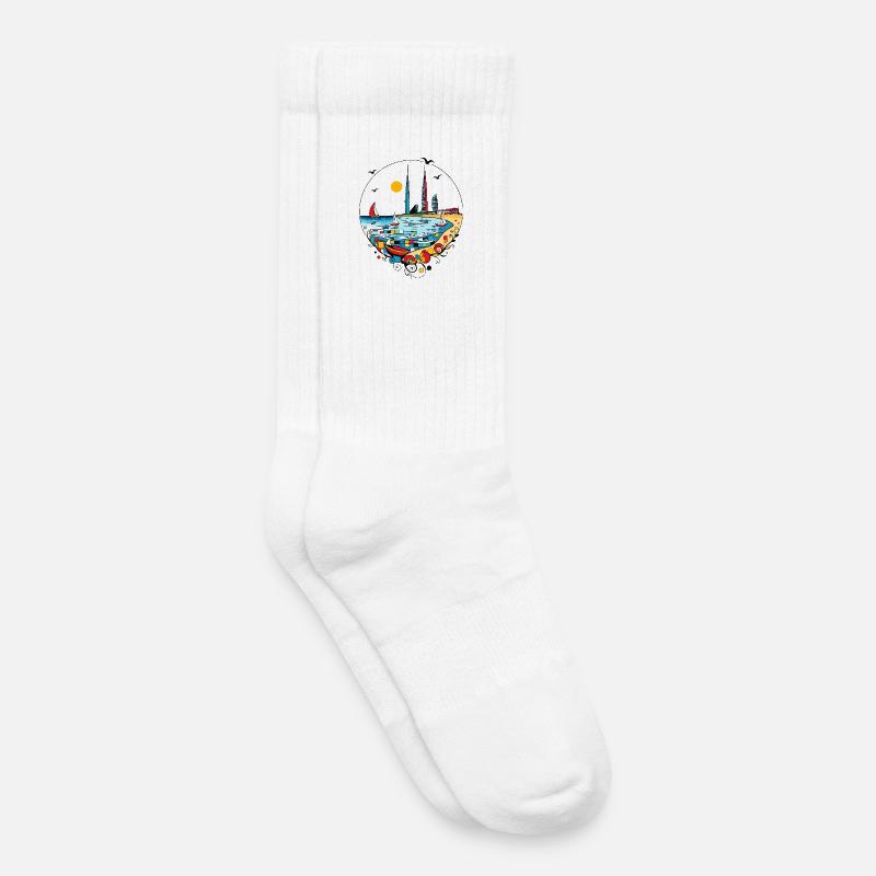 Dubai - Kinder Tennissocken - Weiß