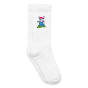 Bunny Craftsman Hammer Craft - Kids Tennis Socks - white - Right