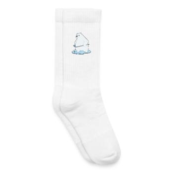 Polar Bear Hockey Hockey Sticks - Kids Tennis Socks - white - Right