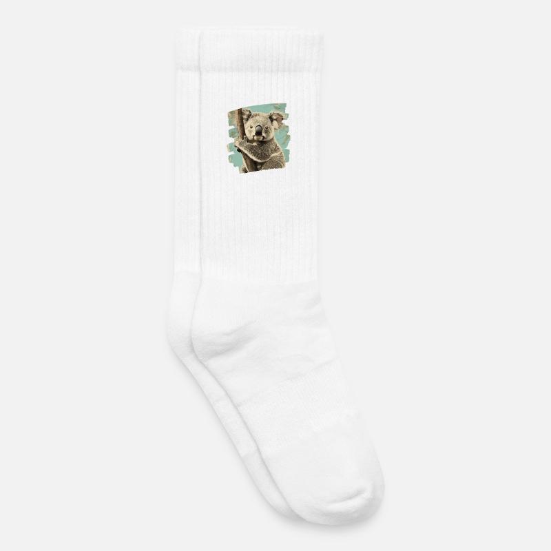 Koala Bär - Kinder Tennissocken - Weiß