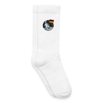 Drapeau des astronautes Allemagne - Chaussettes de tennis bio enfant - blanc - Droite