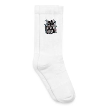 Original Fixer-Upper Dad Shirt | Father's Day Gift - Kids Tennis Socks - white - Right