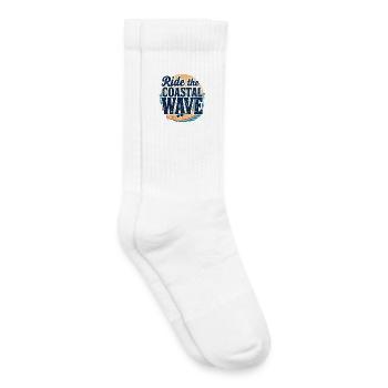Surfen Wellenreiten Strand Urlaub Küste Meer - Kinder Tennissocken - Weiß - Rechts