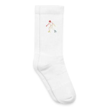 Roller Skates Vintage Look - Kinder Tennissocken - Weiß - Rechts