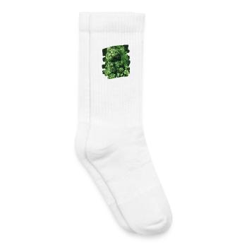 St Patrick's Day Cat - Kids Tennis Socks - white - Right