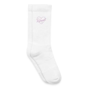 L’amour de Ruhrpott - Chaussettes de tennis bio enfant - blanc - Droite