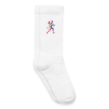 Runner Girl Retrowave - Kids Tennis Socks - white - Right
