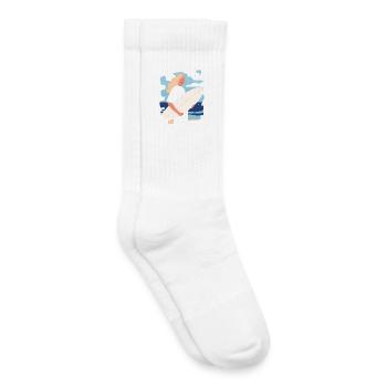 Surfer - Kinder Tennissocken - Weiß - Rechts