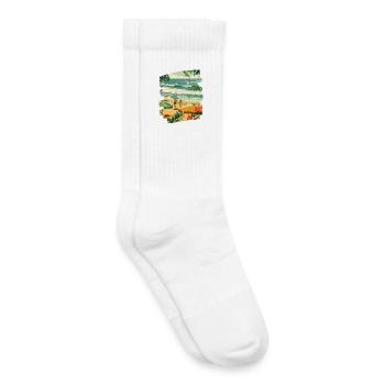Surfer - Kinder Tennissocken - Weiß - Rechts