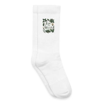 Iss das Unkraut - Sammeln Kräuter Wildpflanzenkunst - Kinder Tennissocken - Weiß - Rechts