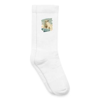 Polar bear - Kids Tennis Socks - white - Right