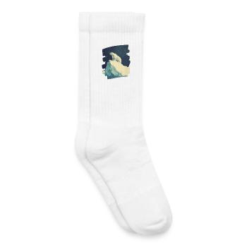 Polar bear - Kids Tennis Socks - white - Right