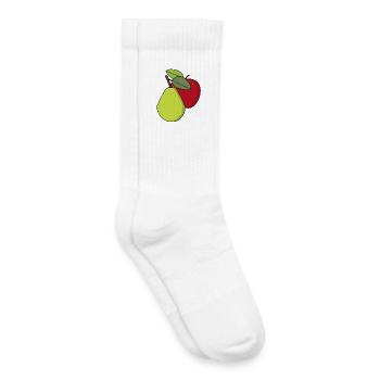 Fruit, Fruits, Apple, Pear - Kids Tennis Socks - white - Right