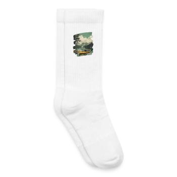 Kayak Kayakistes Kayak en plein air - Chaussettes de tennis bio enfant - blanc - Droite