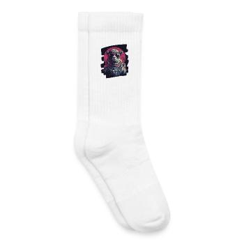 Lama Astronaut - Kids Tennis Socks - white - Right