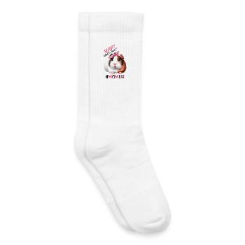 Schlaf? Was Ist Das? Meerschweinchen Muttertag - Kinder Tennissocken - Weiß - Rechts