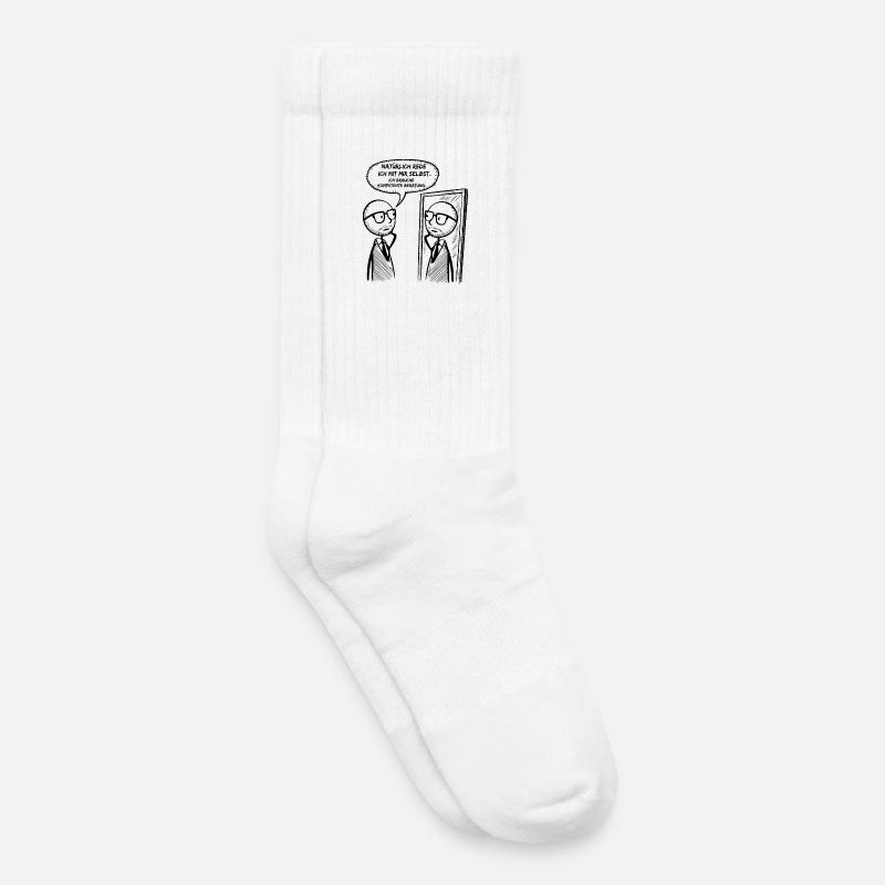 Selbstgespräche - Kinder Tennissocken - Weiß