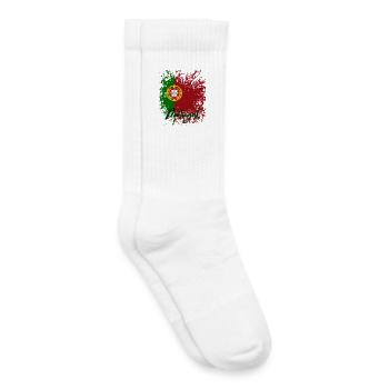 Flag of Portugal, Portuguese pride - Kids Tennis Socks - white - Right