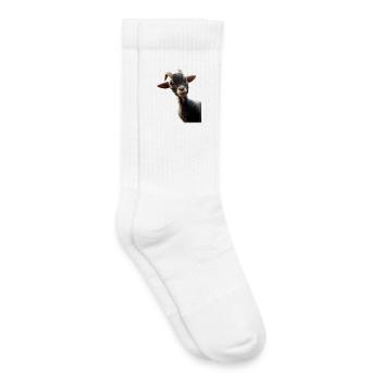 Ziege Hausziege Steinbock Ziegenbock Süße Ziegen - Kinder Tennissocken - Weiß - Rechts