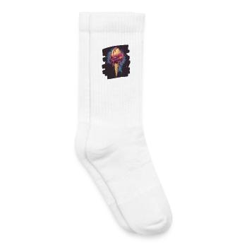 Crème glacée Crème glacée - Chaussettes de tennis bio enfant - blanc - Droite