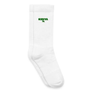 Kenya Elefant Kenia Kenianische Kenianer - Kinder Tennissocken - Weiß - Rechts
