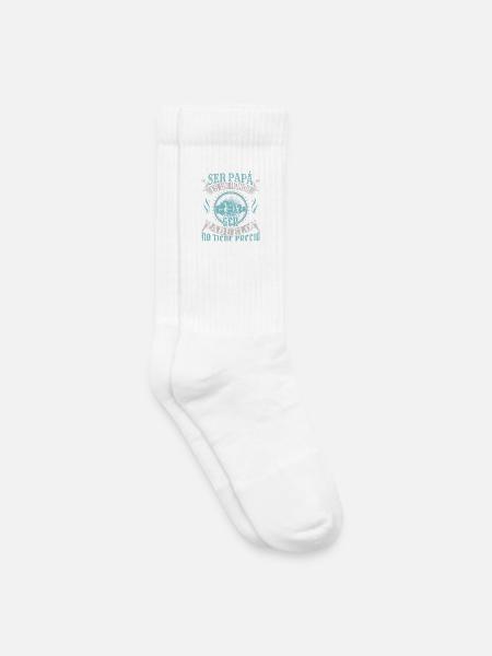 Honouring Fathers Custom T-Shirt Design - Kids Tennis Socks - white