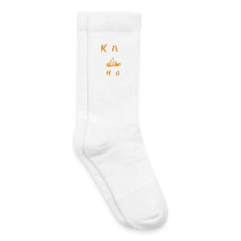 KING OF CHAOS - Kids Tennis Socks - white - Right