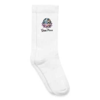Grow Peace Erde Lotus Shirt - Kinder Tennissocken - Weiß - Rechts