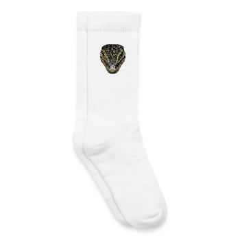 Waran Echse Reptil Komodowaran Bindenwaran Lizard - Kinder Tennissocken - Weiß - Rechts