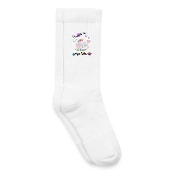Nachwuchs Verkünden Ich Werde Große Schwester 2027 - Kinder Tennissocken - Weiß - Rechts