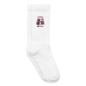 Different But Besties, Friendship, Valentines Day - Kids Tennis Socks - white - Right