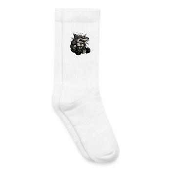 Krafttraining Haibodo Shirtdesign - Kinder Tennissocken - Weiß - Rechts