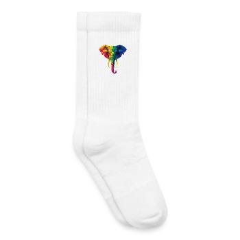 Elefant Rüssel Afrika Safari Wildnis Elefanten - Kinder Tennissocken - Weiß - Rechts