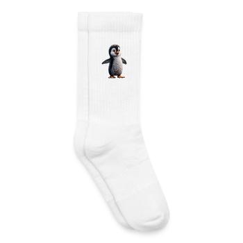 Pingouin Empereur Pingouin Petit Pinchot Pingouin mignons - Chaussettes de tennis bio enfant - blanc - Droite