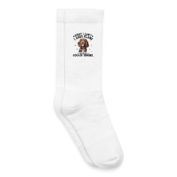 Joyful Dachshund Illustration for Apparel - Kids Tennis Socks - white - Right