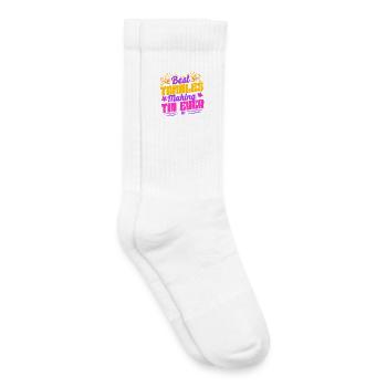 Tamale La meilleure façon de préparer des tamales - Chaussettes de tennis bio enfant - blanc - Droite