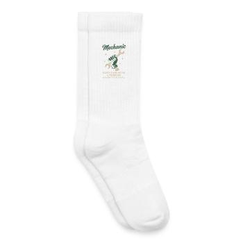 Mechaniker Problemlöser Garage Lustiger Spruch - Kinder Tennissocken - Weiß - Rechts