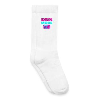 Backpacking Mode ON Abenteuer und Reise Lifestyle - Kinder Tennissocken - Weiß - Rechts