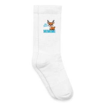 J'entends toujours seulement Mimimi Deer - Chaussettes de tennis bio enfant - blanc - Droite