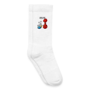 Chemie, Sie überreagieren - Kinder Tennissocken - Weiß - Rechts