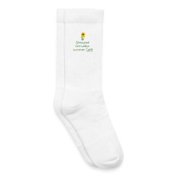 Statement-Design-Écriture-sur-FemmeCoupe avec un - Chaussettes de tennis bio enfant - blanc - Droite