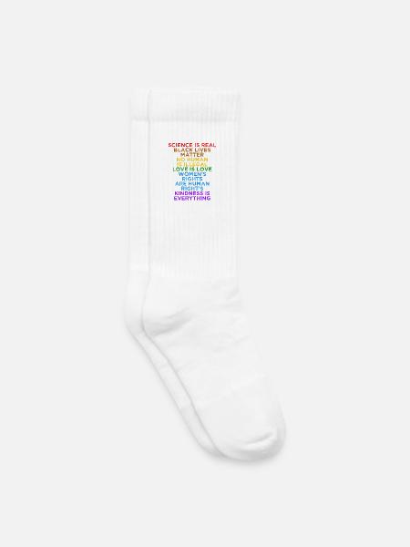 Soziale Gerechtigkeit Liebe Gleichheit Menschenrechte - Kinder Tennissocken - Weiß
