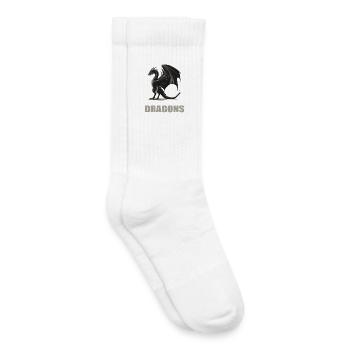 Drachen Drache - Kinder Tennissocken - Weiß - Rechts