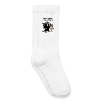 Alligator Alcatraz Juge - Chaussettes de tennis bio enfant - blanc - Droite