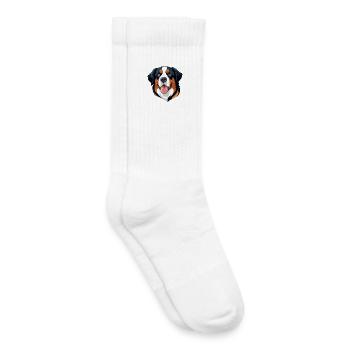 Hundemotiv mit lebendigem Ausdruck - Kinder Tennissocken - Weiß - Rechts