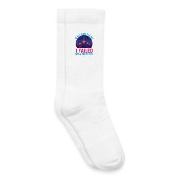 Failed Stealth Check Funny RPG Tabletop Gamer  - Kids Tennis Socks - white - Right