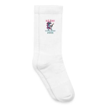 Inscriptions des élèves de l'école licorne BÄÄM en 2026 - Chaussettes de tennis bio enfant - blanc - Droite