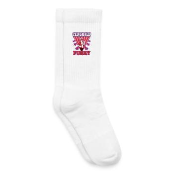 Certified furry - Kids Tennis Socks - white - Right